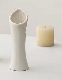 Ceramic home decorative flower vase with the height of 7.4'