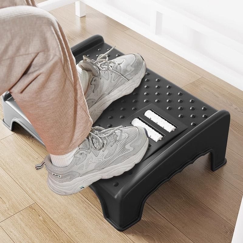 Ergonomic and Nonskid home foot rest/Toilet stool for rest and pain relief...Nonskid design,specially designed raised rounded pembled textured surface if perfect for instant bottom foot massage,,,...M