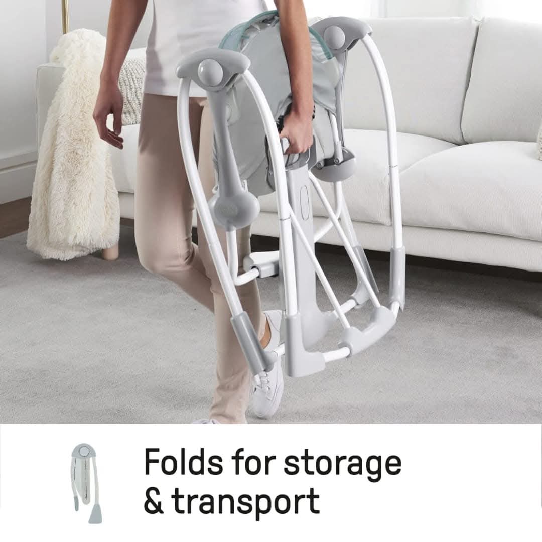 Ingenuity portable foldable Babies Playing swing....folds for storage/transport