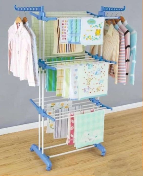 3 Layers metallic Home clothes hanger/Drying rack/Home clothes organizer