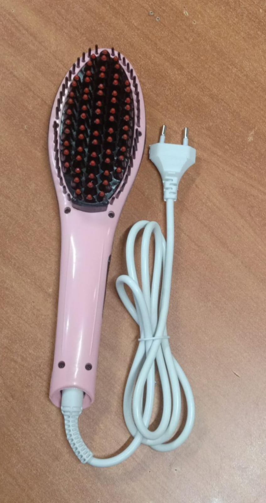 Portable Pink Hair Straightener – 4-in-1 Styling Tool for Effortless Straightening, Curling, Flicking, and Twisting with Smooth Ceramic Plates and Compact Design