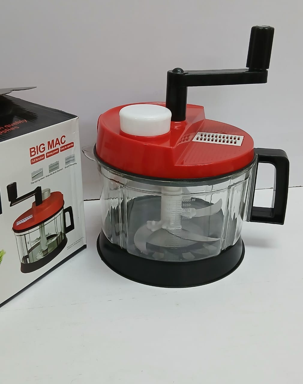 High Quality Manual Rotary Kitchen Shredder, Vegetable Chopper, and Meat Mincer with 3-Litre Capacity – Durable Multifunction Hand Food Processor