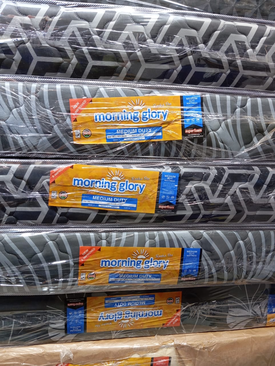 Morning Glory Plain Medium Density 8-Inch Mattress — Firm and Durable Support, Premium Comfort, Ideal for Home, Hotels, and Long-Lasting Restful Sleep with High-Quality Build