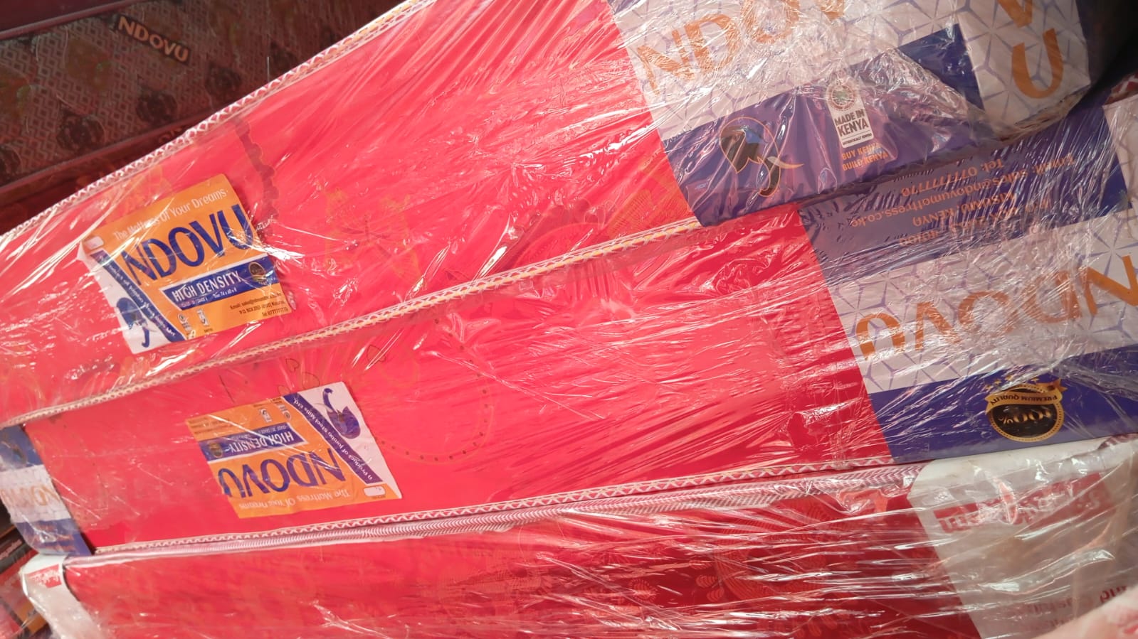 Ndovu Plain Medium Density 8-Inch Mattress — Firm and Durable Support, Premium Comfort, Ideal for Home, Hotels, and Long-Lasting Restful Sleep with High-Quality Build