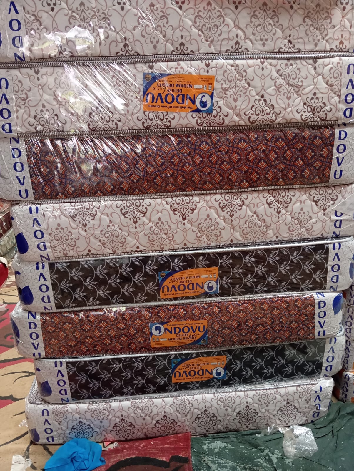 Ndovu Plain Medium Density 8-Inch Mattress — Firm and Durable Support, Premium Comfort, Ideal for Home, Hotels, and Long-Lasting Restful Sleep with High-Quality Build