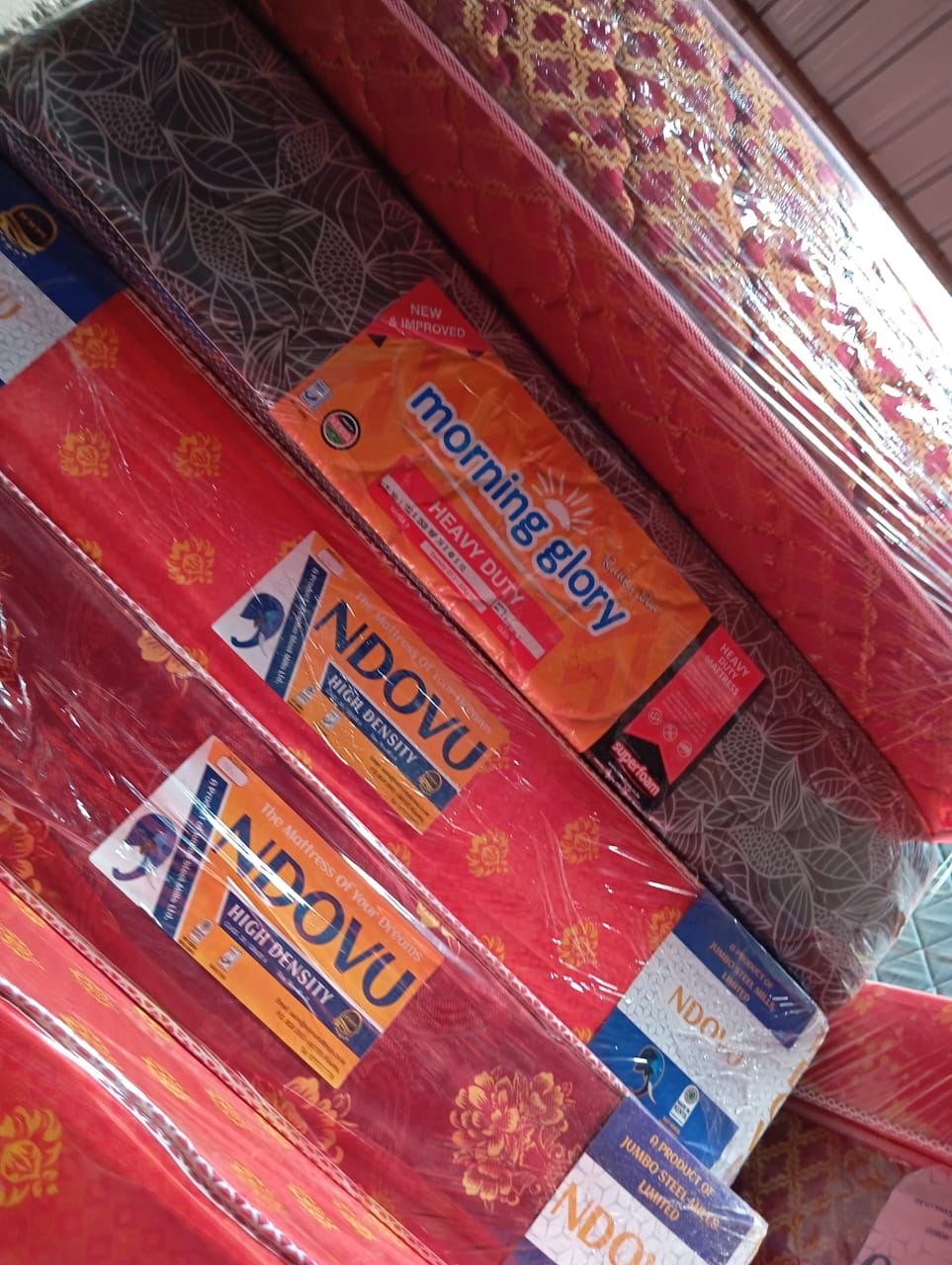 Ndovu Quilted Medium Density 8-Inch Mattress — Premium Comfort, Durable Support, and Soft Quilted Finish Ideal for Homes, Hotels, and Everyday Restful Sleep