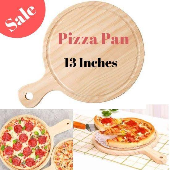 Bamboo Pizza Board Plate – Eco-friendly, Durable, and Heat-resistant Wooden Serving Board for Pizza, Snacks, and Pastries, Ideal for Kitchen, Home, or Restaurant Use