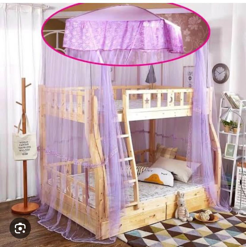 Top Square Mosquito Net for Decker Beds – Free-Size Hanging Canopy for Single & Double Decker, Full-Room Protection, Breathable Fabric, Durable Design for Comfortable Sleep