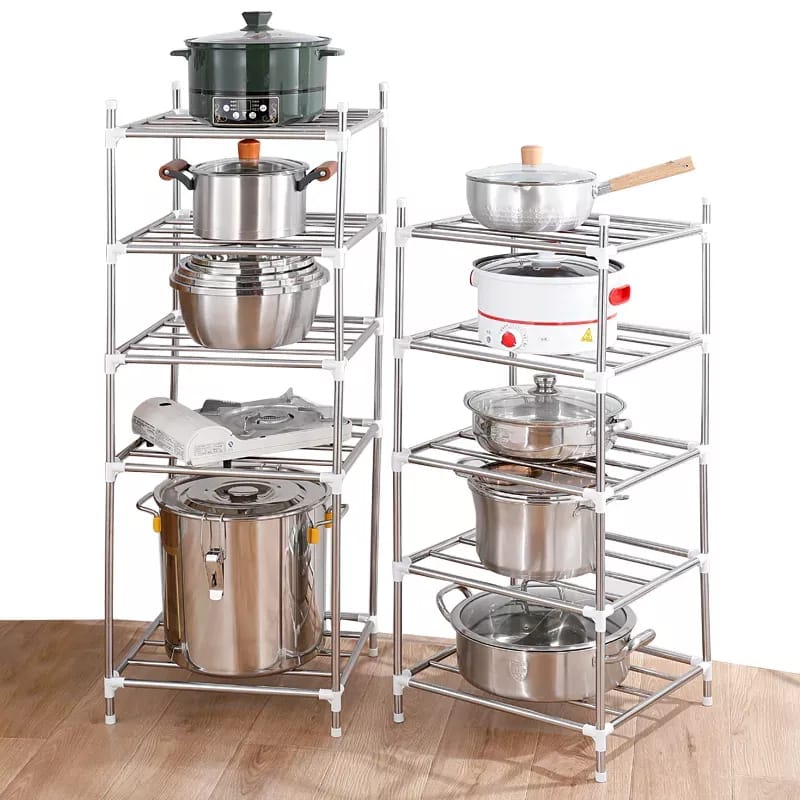 6 Layers adjustable stainless steel kitchen port holder