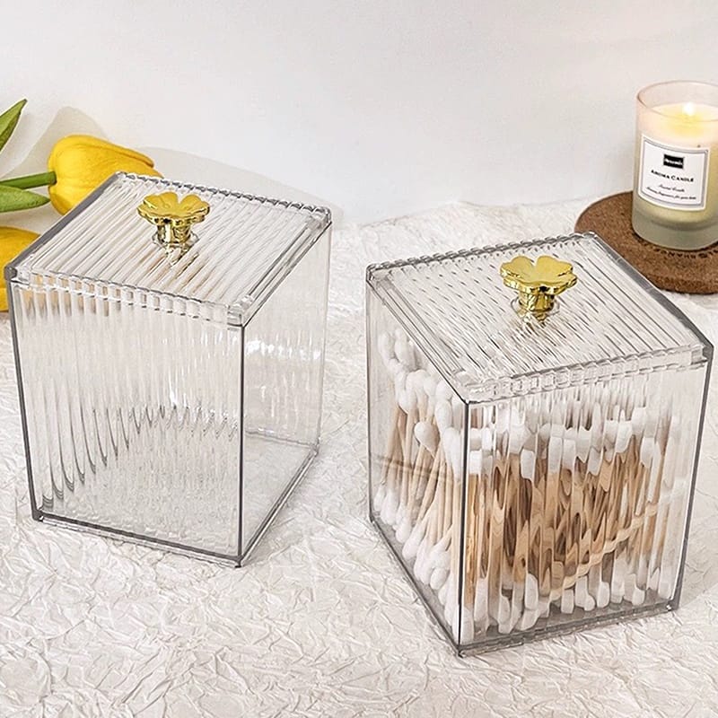 Single multifunction home makeups ,cotton pads storage box for cotton swab rod cosmetics Jewelry ,Bathroom container/Lipstick organizer box