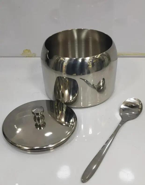 Strong airtight stainless steel  clip kitchen  sugar dish