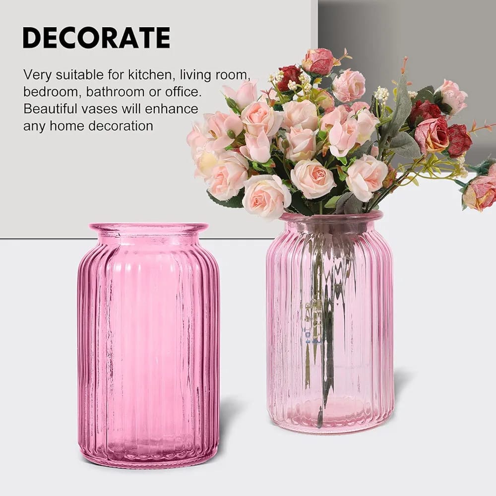 High quality Home deco Diamond home medium flower Vase...made of glass material.,glass floral container...it helps beauty and purify your house