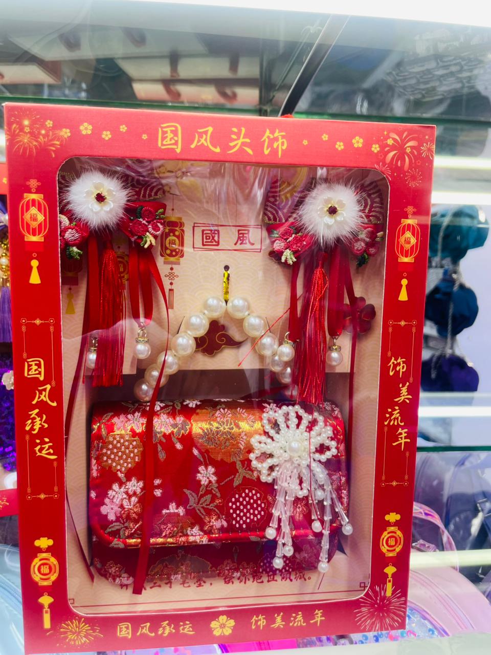 Baby Bags Silicone Bags with matching hair clips For Baby girls,Gift sets for Birthday