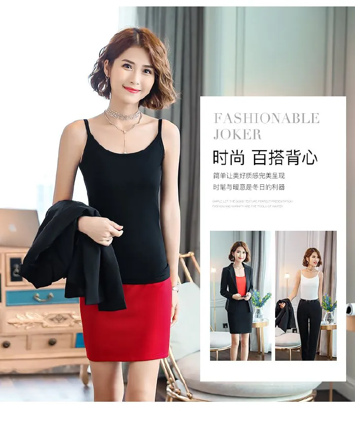 Africa America 2025 Autumn/Winter New Small Suit Halter Waistcoat Temperament Slim Professional Suit Bottoms Women Solid Color Pattern Pop Element Backless High Elasticity Temperament Commuter Style