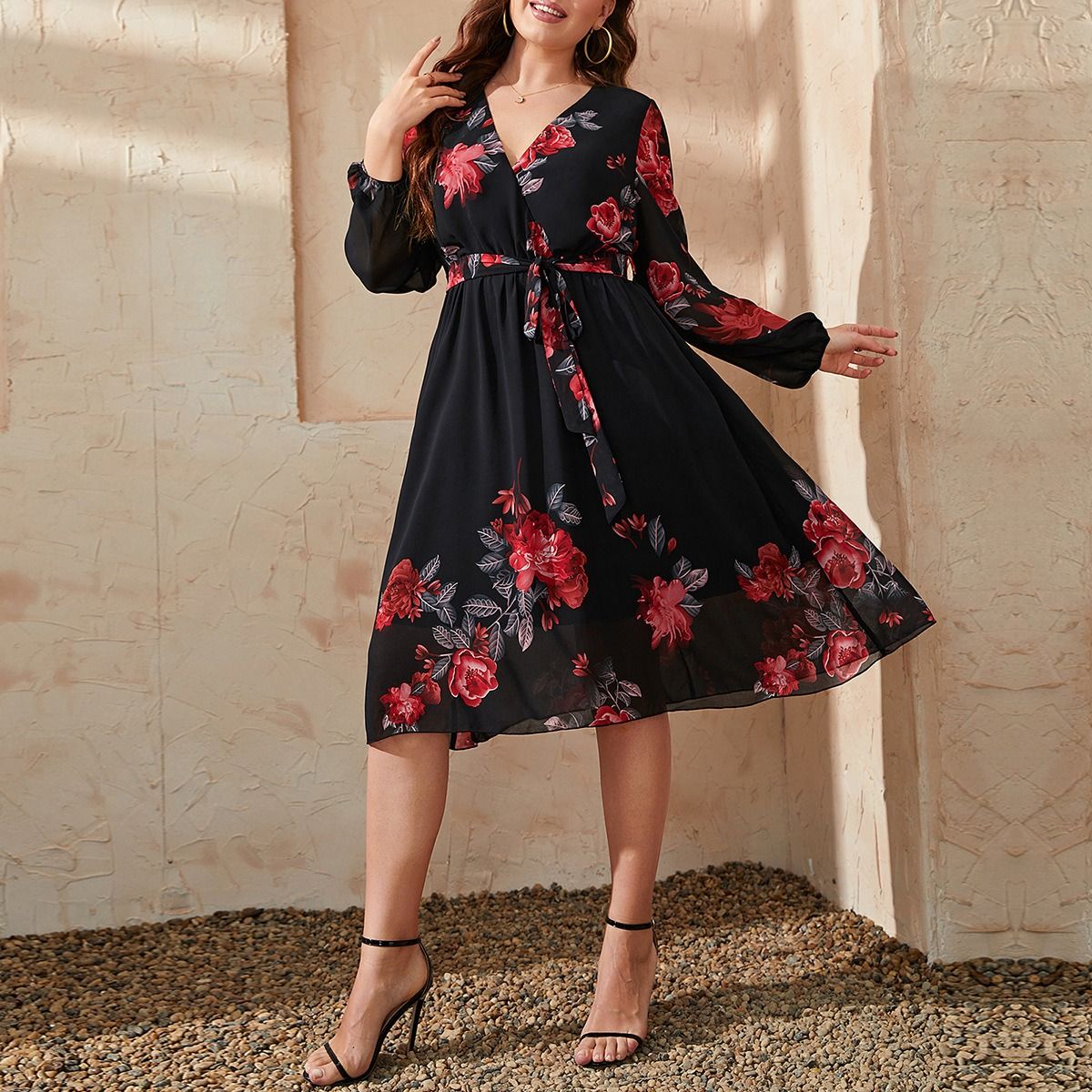 2024 Africa Europe America Women's New Big Size Summer and Autumn Dress Plus-size Dress Explosive Fashion Print Oversized Swing Dress Fat Mother Dress Dyeing Process Temperament Elegant Style