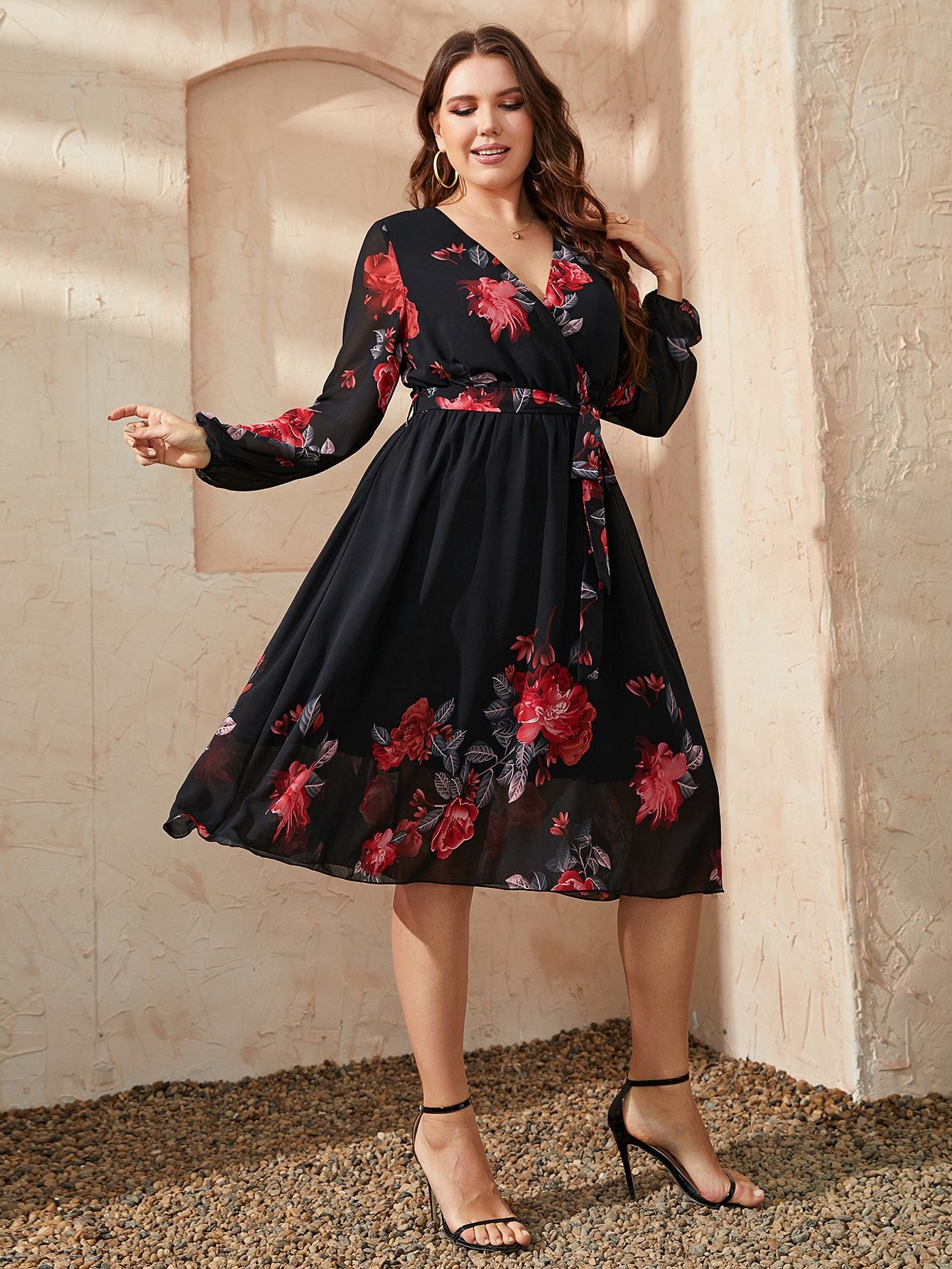 2024 Africa Europe America Women's New Big Size Summer and Autumn Dress Plus-size Dress Explosive Fashion Print Oversized Swing Dress Fat Mother Dress Dyeing Process Temperament Elegant Style