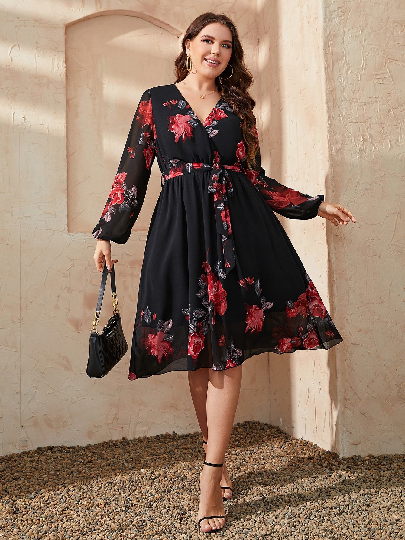 2024 Africa Europe America Women's New Big Size Summer and Autumn Dress Plus-size Dress Explosive Fashion Print Oversized Swing Dress Fat Mother Dress Dyeing Process Temperament Elegant Style