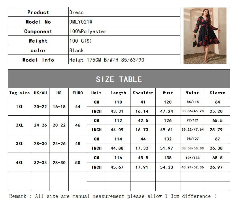 2024 Africa Europe America Women's New Big Size Summer and Autumn Dress Plus-size Dress Explosive Fashion Print Oversized Swing Dress Fat Mother Dress Dyeing Process Temperament Elegant Style