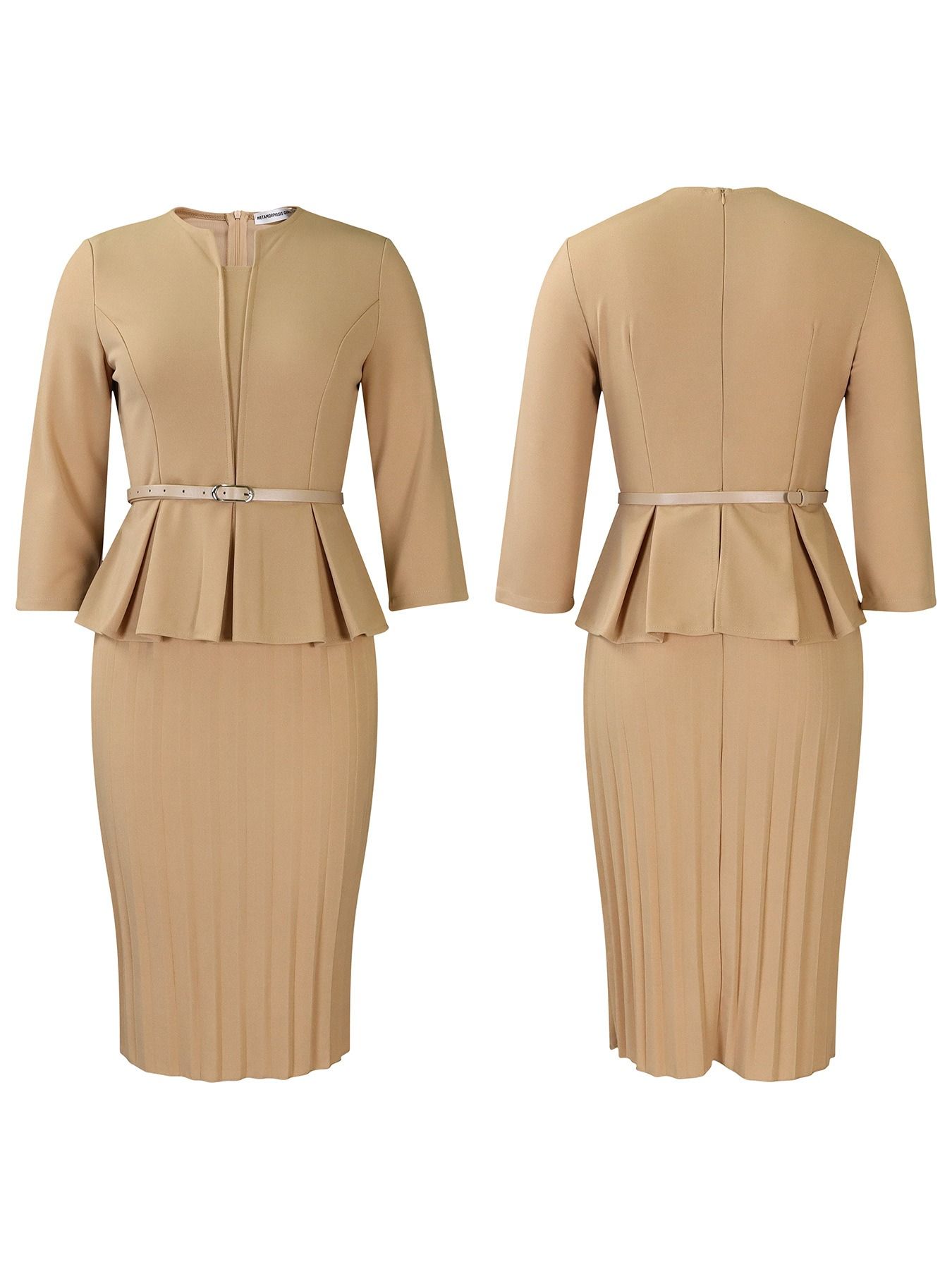Spring & Autumn 2025 Africa Europe America New D3255 Women's V- neck Ruffled High Waist Slimming OL Commuter Pencil Skirt Dress
Yarn-dyed Craft Temperament Elegant Style