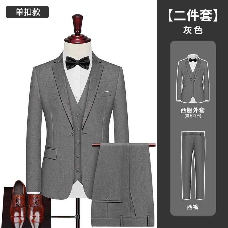 African European American2025 Men's Suits Professional Jackets Suits Groomsmen's Uniforms Men's Work Groom's Uniforms Wedding Suits Plus-size Formal Wear Evening Gowns Soft Fashionable Business