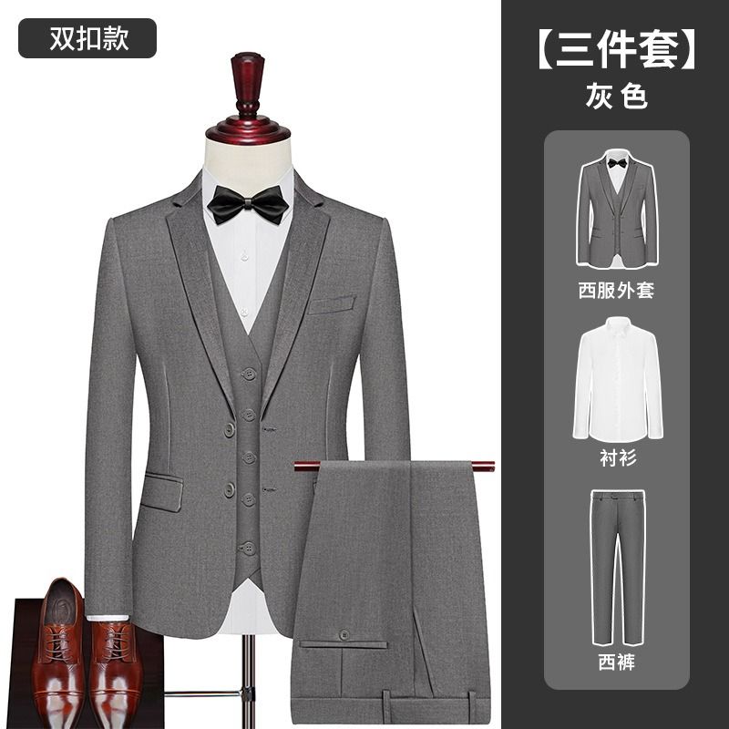 African European American2025 Men's Suits Professional Jackets Suits Groomsmen's Uniforms Men's Work Groom's Uniforms Wedding Suits Plus-size Formal Wear Evening Gowns Soft Fashionable Business