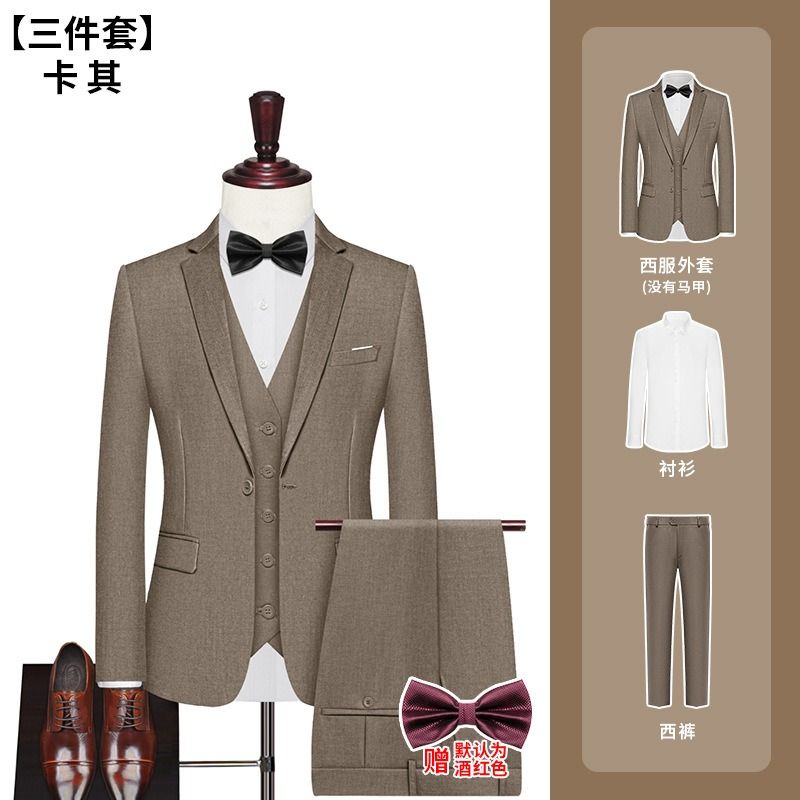 African European American2025 Men's Suits Professional Jackets Suits Groomsmen's Uniforms Men's Work Groom's Uniforms Wedding Suits Plus-size Formal Wear Evening Gowns Soft Fashionable Business