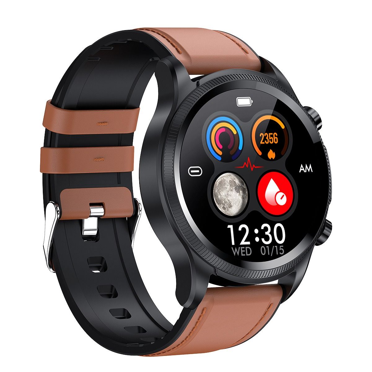 New Smartwatch E400 2025 Africa Europe America ECG+PPG Blo od Sugar Body Temperature Blood Pressure Blood Oxygen Sleep Step Counting Touch/Button Type Waterproof Photo Heart Rate Fashionable Gift