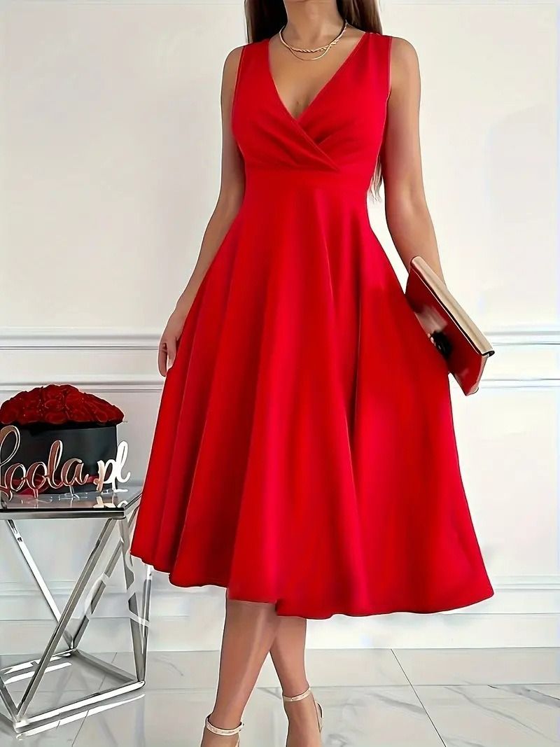 2025 New Spring/Summer Collection Africa Europe America Evening Dress Sleeveless Elegant Fashionable Evening Gown Solid Color Pattern Patchwork Technique Elegant Temperament Style