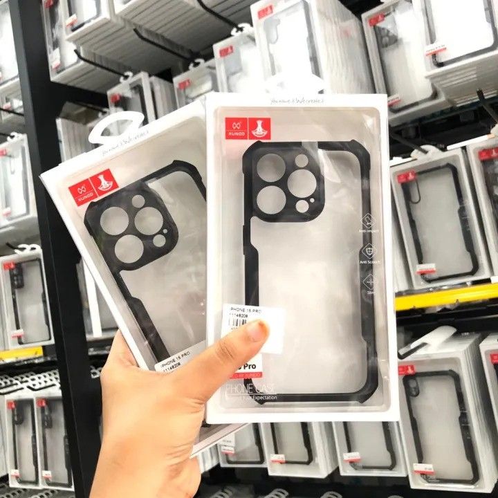 Xundd Airbags Shockproof Camera Protection Transparent Bumper Back Cover For iPhone15 Pro Max/15 Pro/15 Plus/15, 14 Pro Max/14 Pro/14 Plus/14, 13 Pro Max/13 Pro/13, 12 Pro Max/12 Pro/12, 11 Series