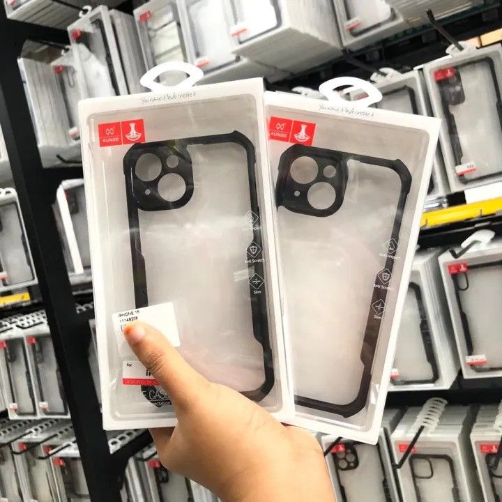 Xundd Airbags Shockproof Camera Protection Transparent Bumper Back Cover For iPhone15 Pro Max/15 Pro/15 Plus/15, 14 Pro Max/14 Pro/14 Plus/14, 13 Pro Max/13 Pro/13, 12 Pro Max/12 Pro/12, 11 Series