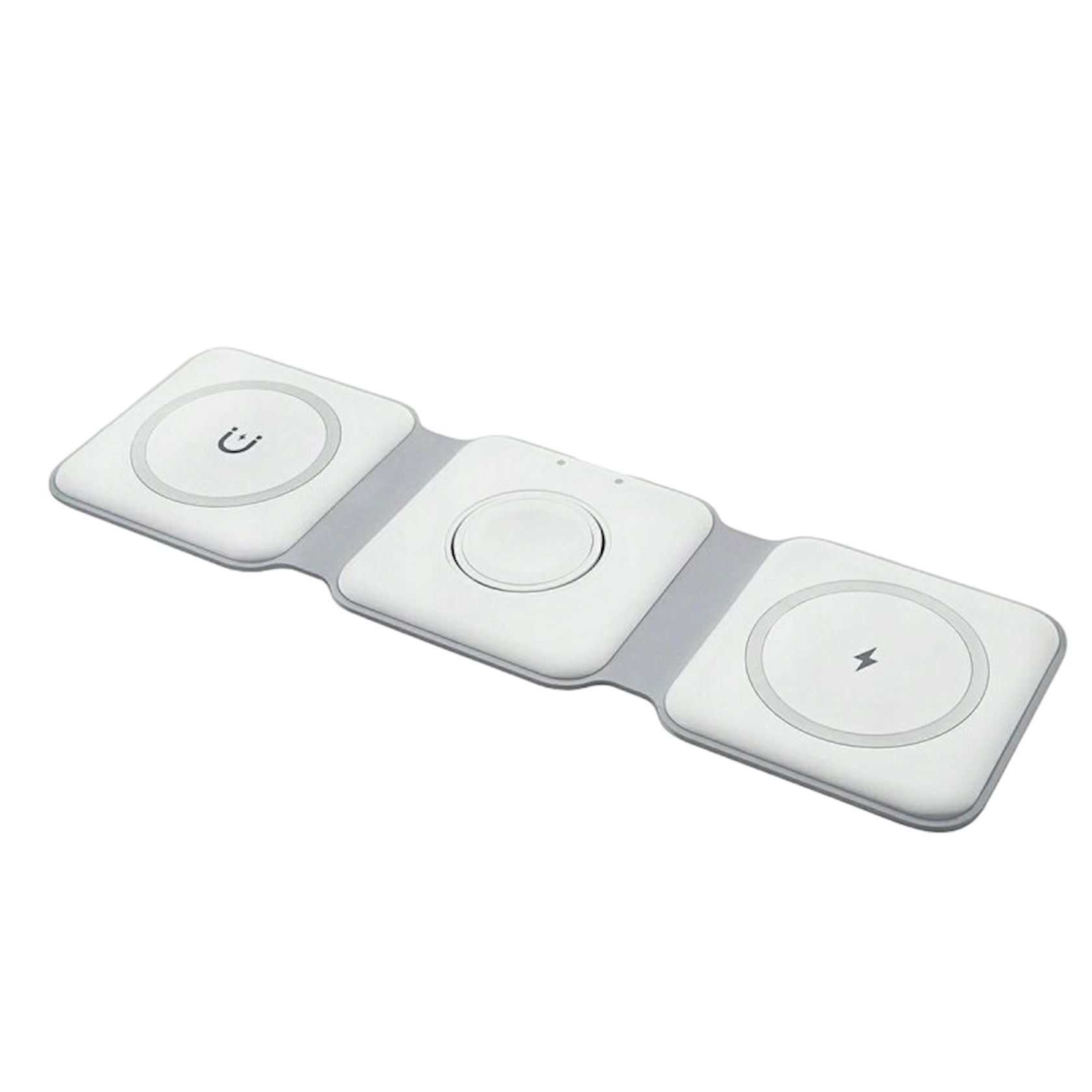 Vidvie Magnetic Foldable 3 in 1 Charging Station Fast Wireless Charging Pad, Compatible for iPhone 15/Pro/Max/Plus,14/Pro/Max/Plus/13/12 Series,AirPods 3/2/Pro,iWatch