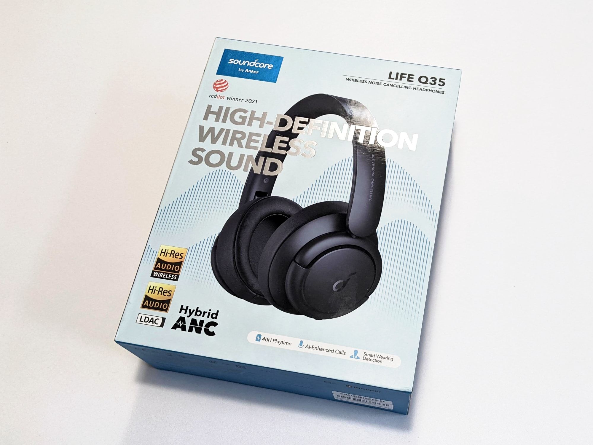 Soundcore by Anker Life Q35 Multi Mode Active Noise Cancelling Bluetooth Headphones with LDAC for Hi Res Wireless Audio, 40H Playtime, Comfortable Fit, Clear Calls, for Home, Work, Travel