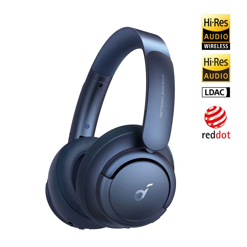 Soundcore by Anker Life Q35 Multi Mode Active Noise Cancelling Bluetooth Headphones with LDAC for Hi Res Wireless Audio, 40H Playtime, Comfortable Fit, Clear Calls, for Home, Work, Travel