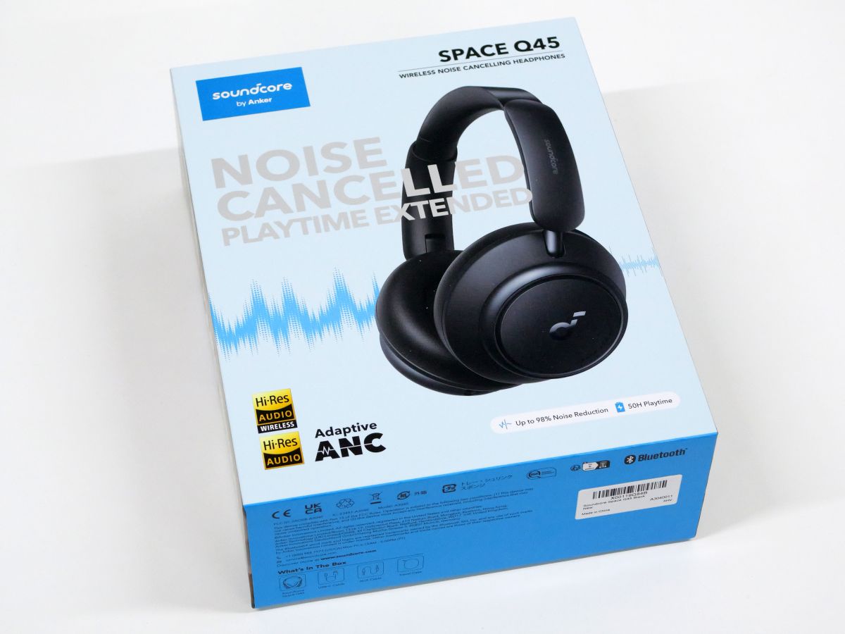 Soundcore by Anker Space Q45 Adaptive Active Noise Cancelling Headphones, Reduce Noise by Up to 98%, 50H Playtime, App Control, LDAC Hi-RePlaytime, Comfortable Fit, Clear Calls, for Home, Work, Travel