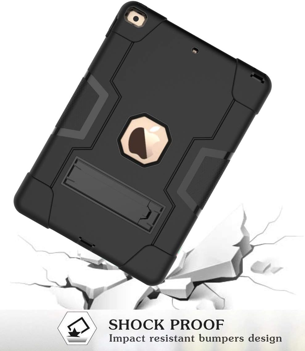 3 in 1 Hybrid Heavy Duty Rugged Kickstand Shockproof Anti-Scratch Protective Case for iPad 10.2" [7th Gen, 8th Gen, 9th Gen] Only