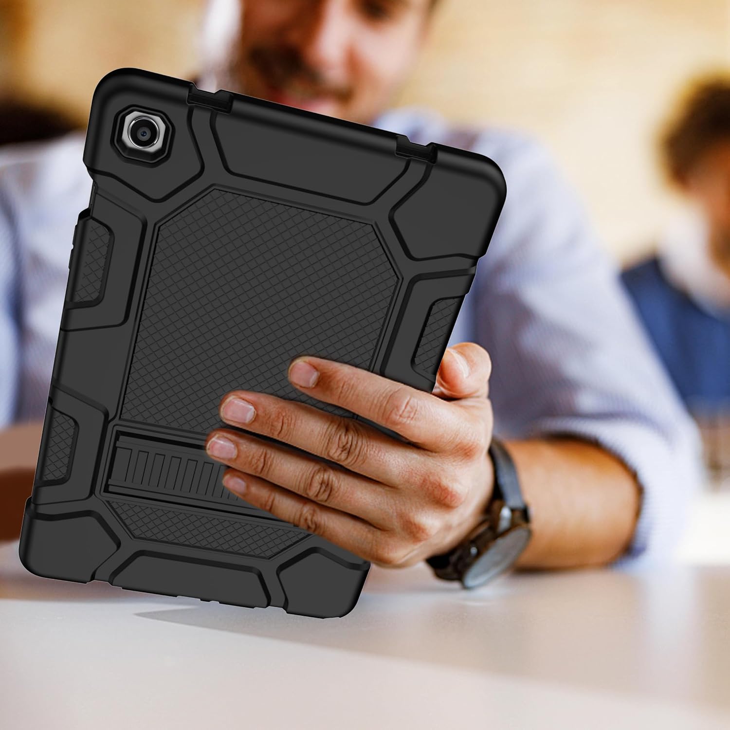 3 in 1 Hybrid Heavy Duty Rugged Kickstand Shockproof Anti-Scratch Protective Case for Samsung Galaxy Tab A9+ 11" 2023