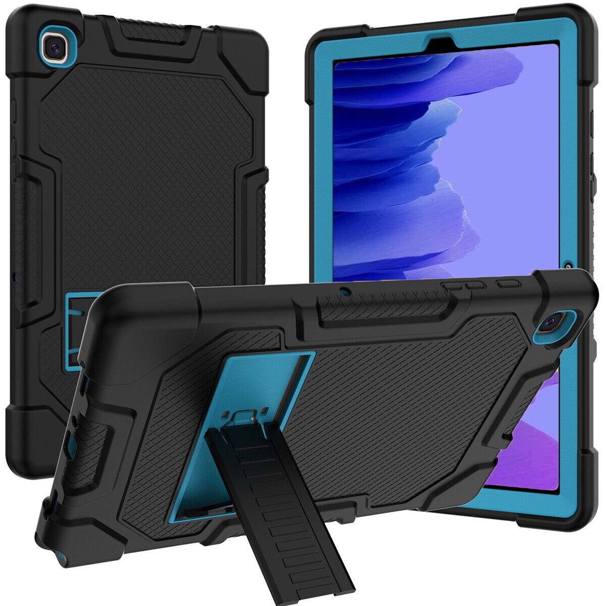 3 in 1 Hybrid Heavy Duty Rugged Kickstand Shockproof Anti-Scratch Protective Case for Samsung Galaxy Tab A7 10.4 2020/2022