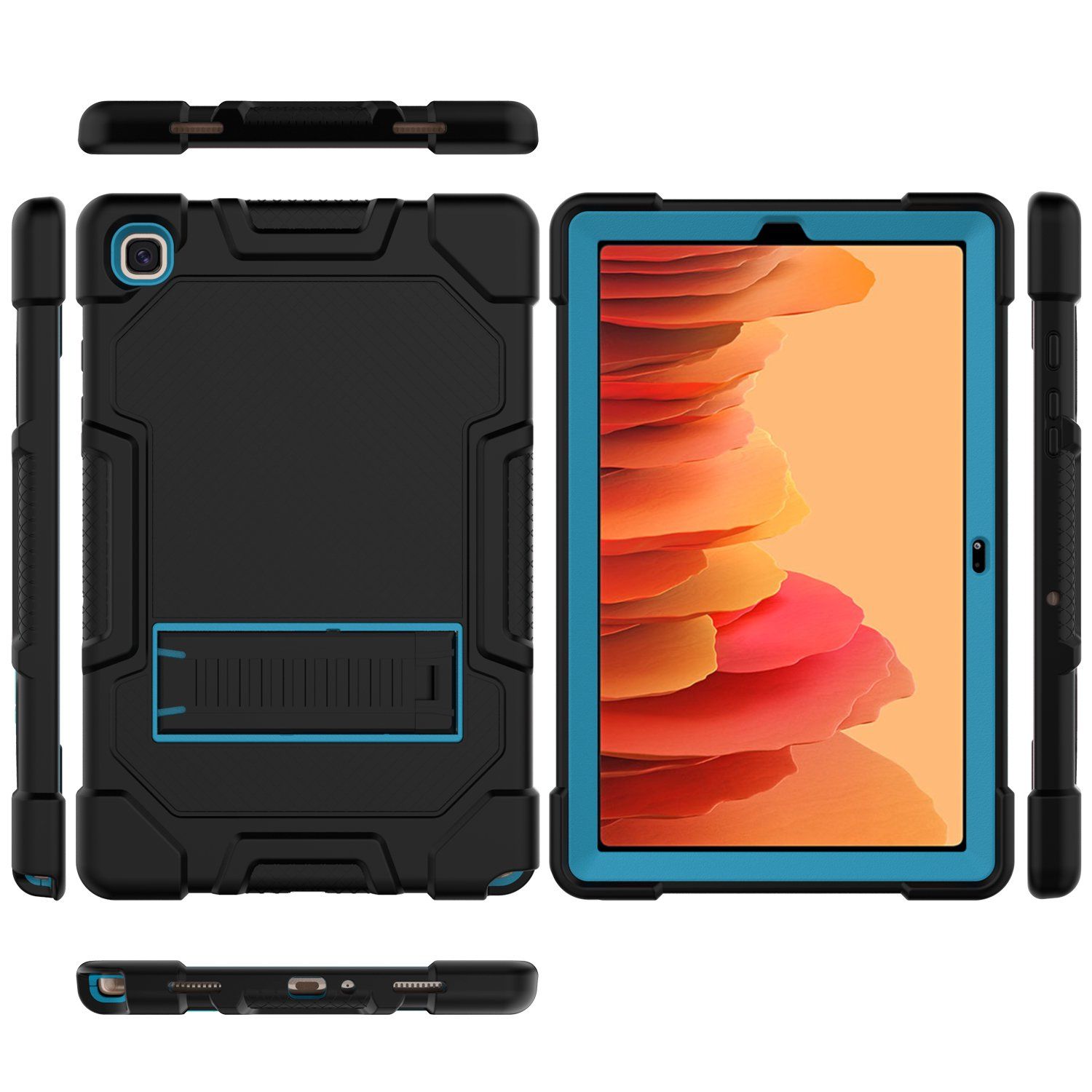3 in 1 Hybrid Heavy Duty Rugged Kickstand Shockproof Anti-Scratch Protective Case for Samsung Galaxy Tab A7 10.4 2020/2022