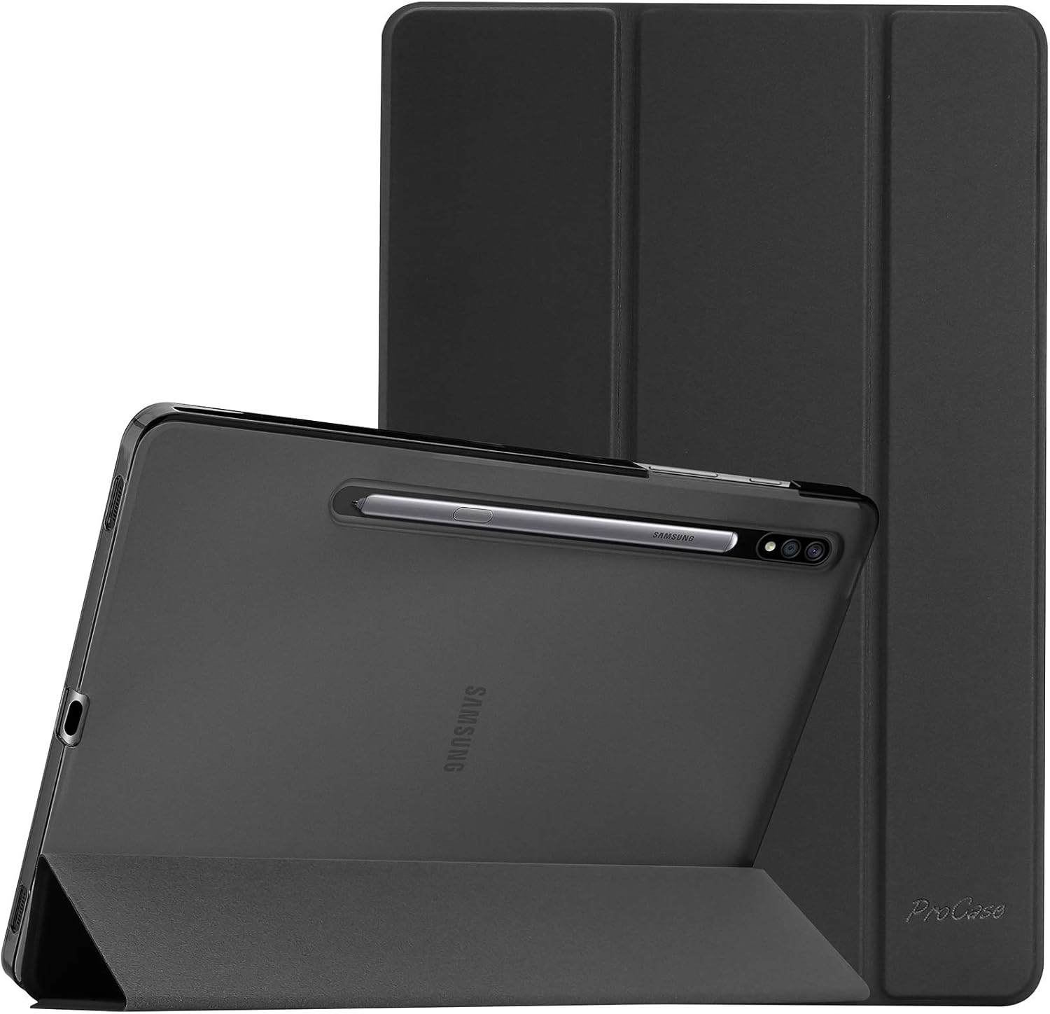 Smart Case Slim Folio Tri-fold Stand Protective Cover Case for Samsung Tab S7+ 12.4" 2020/Tab S8+ 12.4" 2022/ Tab S7 FE 12.4 2021