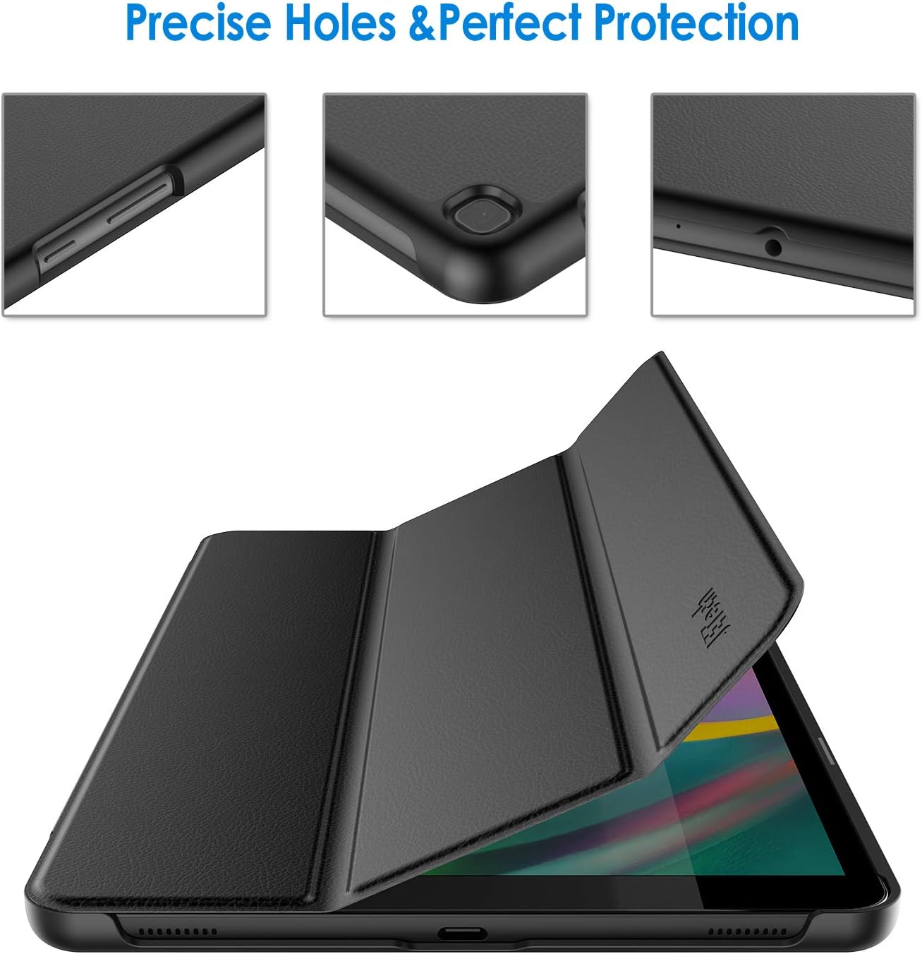 Smart Case Slim Folio Tri-fold Stand Protective Cover Case for Lenovo M10 Plus (2nd Gen)/Tab M10 FHD Plus (2nd Gen)-TB-X606X, TB-X606V, TB-X606F