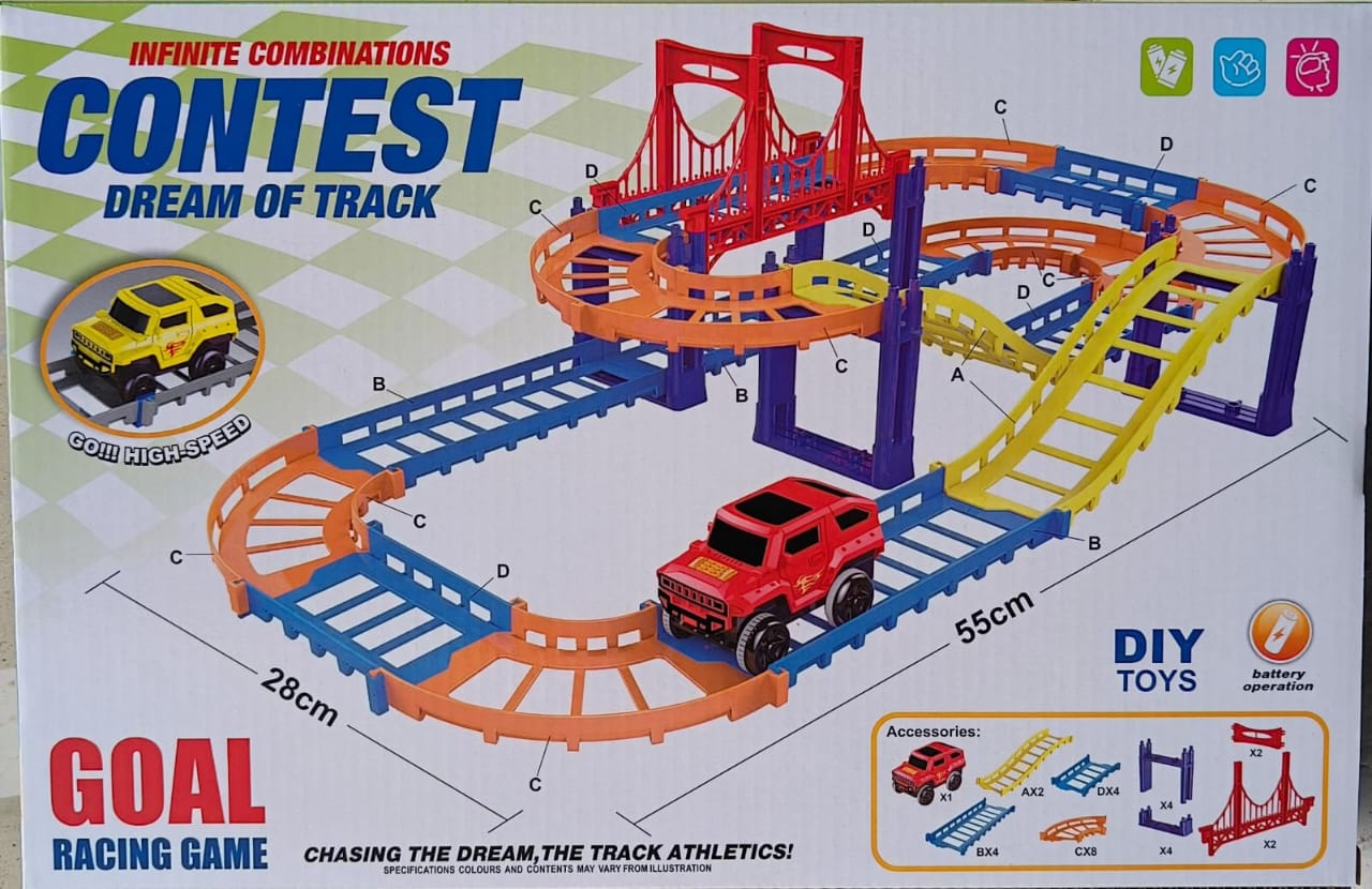 Car track toy kids infinite combinations contest dream of track