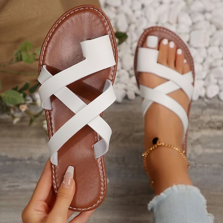 SLIP ON BEACH SANDALS OPEN TOE GENUINE LEATHER AFFORDABLE SLIDE WOMEN SANDALS ORTHOPEDIC BEAUTIFUL SANDALS