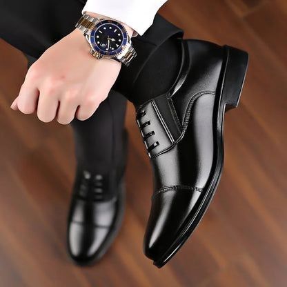 Moroccan leather mens business Dress Shoes Official Shoes Men pure Leather Shoes Breathable Dress Shoes Pointed Toe Formal Shoes Hot Fashion Wedding pure Leather Man Pointed Boy Formal Office Shoe Dad