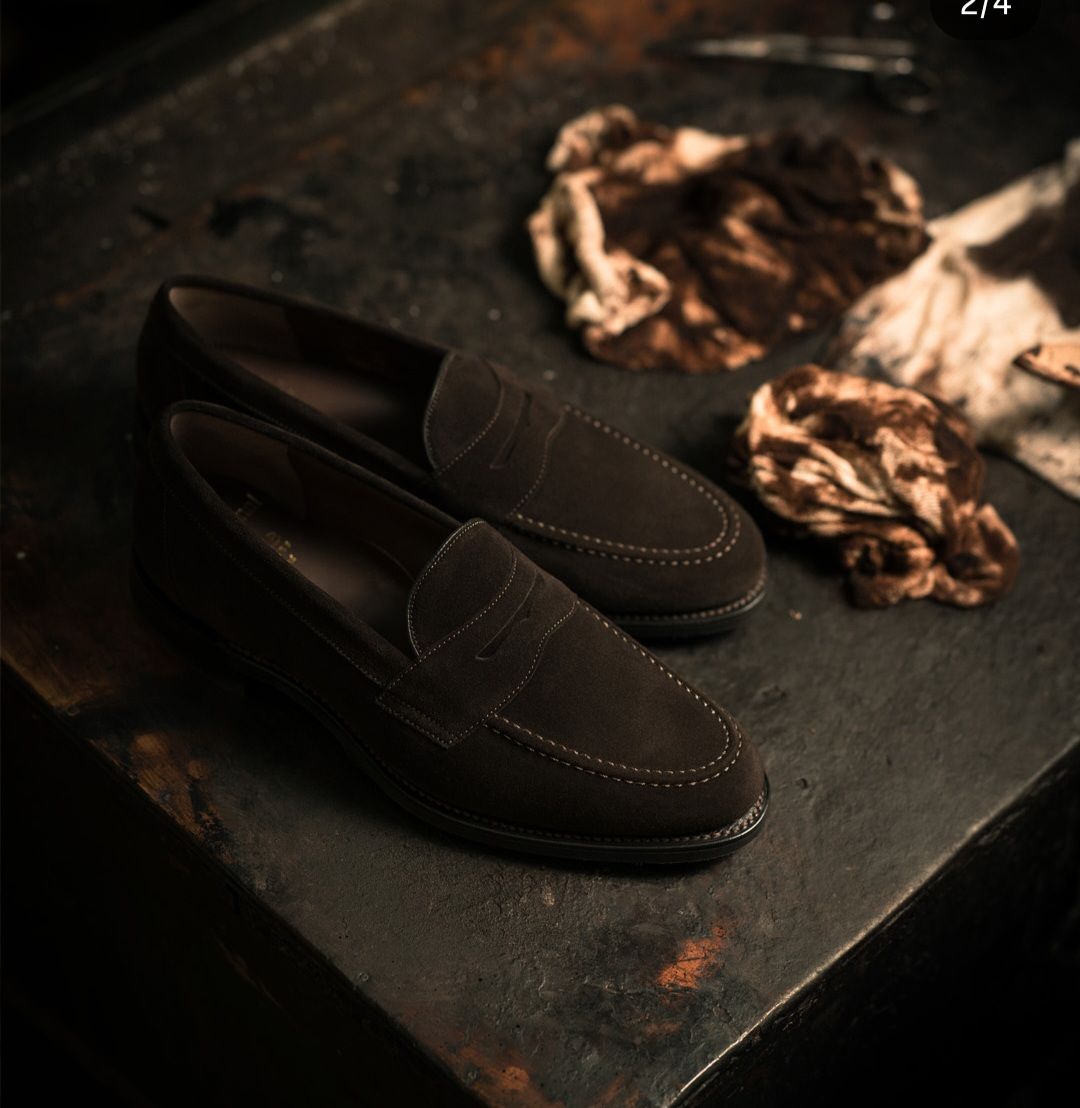 CLEARANCE SALE !! New arrival suede loafers business Dress Shoes Official Shoes Men pure Leather Shoes Breathable Dress Shoes Pointed Toe Formal Shoes Hot Fashion Wedding pure Leather Man Pointed