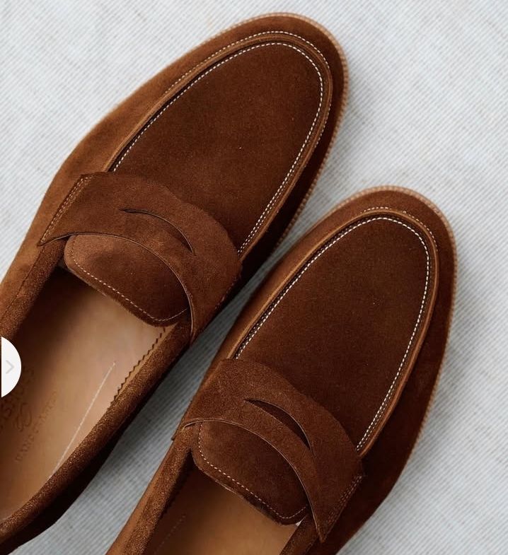 CLEARANCE SALE !! New arrival suede loafers business Dress Shoes Official Shoes Men pure Leather Shoes Breathable Dress Shoes Pointed Toe Formal Shoes Hot Fashion Wedding pure Leather Man Pointed