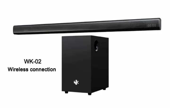 WK-02 Wireless Soundbar HOME THEATER SYSTEMrelatively cheaper price while still receiving the best quality sound for your listening needs.