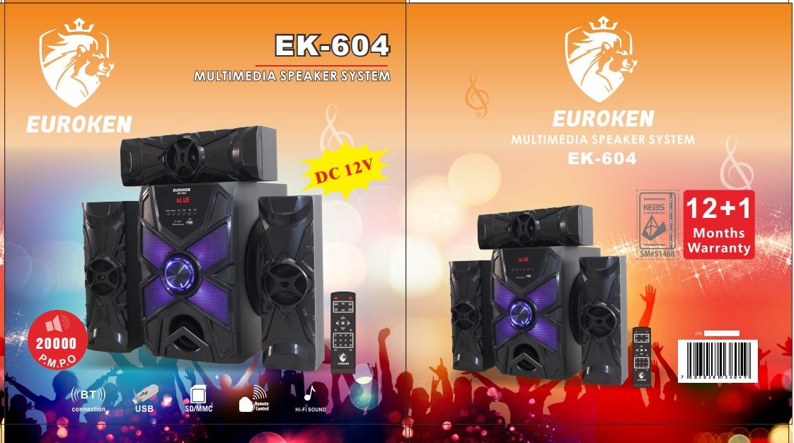 PREMIUM QUALITY AT AN DISCOUNTED PRICE *3.1 Euroken woofer  Bring your living room to life with this stylish EUROKEN 3.1 Multimedia Woofer. EUROKEN 3.1 Multimedia Woo