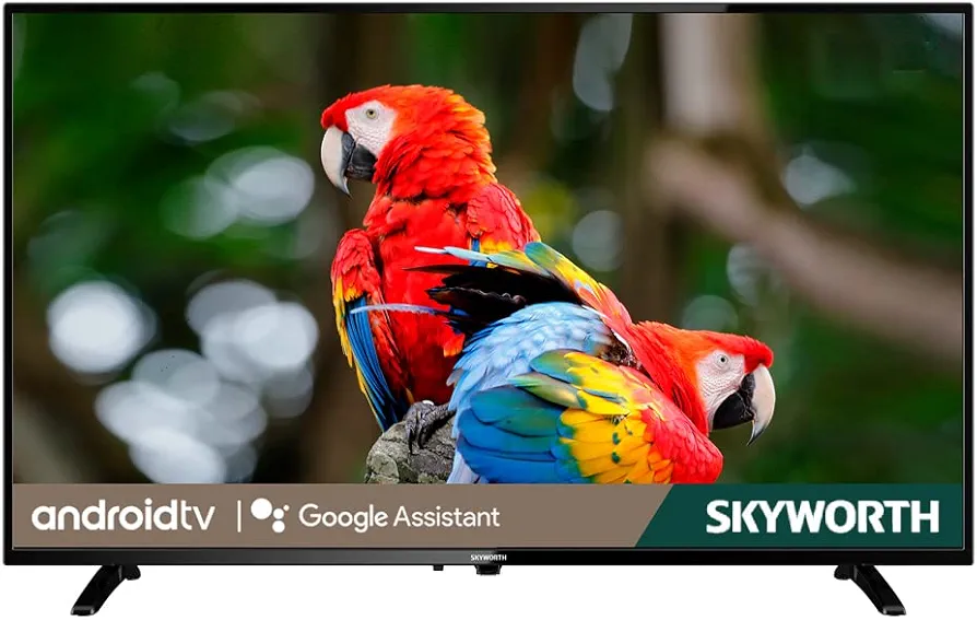 🍒 MODERN SMART LIVING 🍒 Skyworth , 32-Inches Full HD Frameless Smart Google TV, The high-definition LCD flat screen TV offers improved detail and color for clearer, more vibrant picture quality.