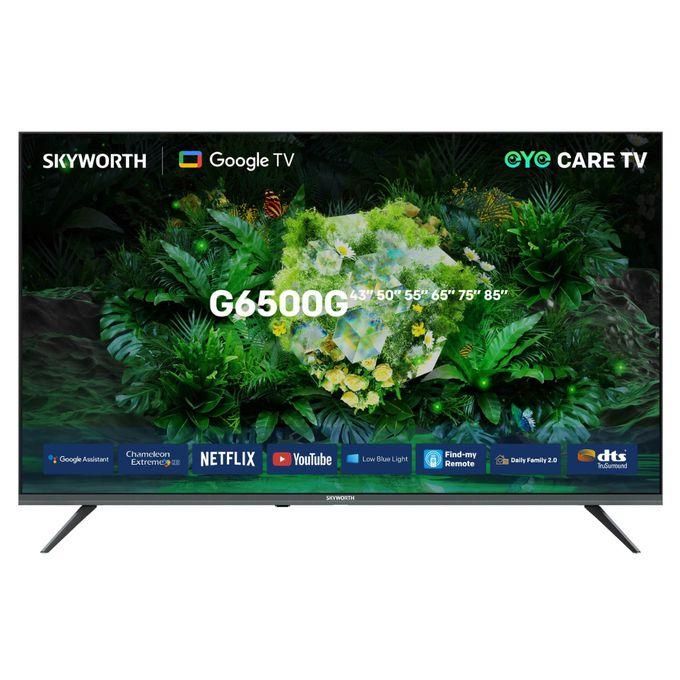 Skyworth, 43" Inch ULTRA HD 4K - Google TV. This ultra-slim TV doesn’t just perform—it stuns! Its sleek narrow-bezel design adds a modern, stylish vibe to any space. Dive into crystal-clear visuals.