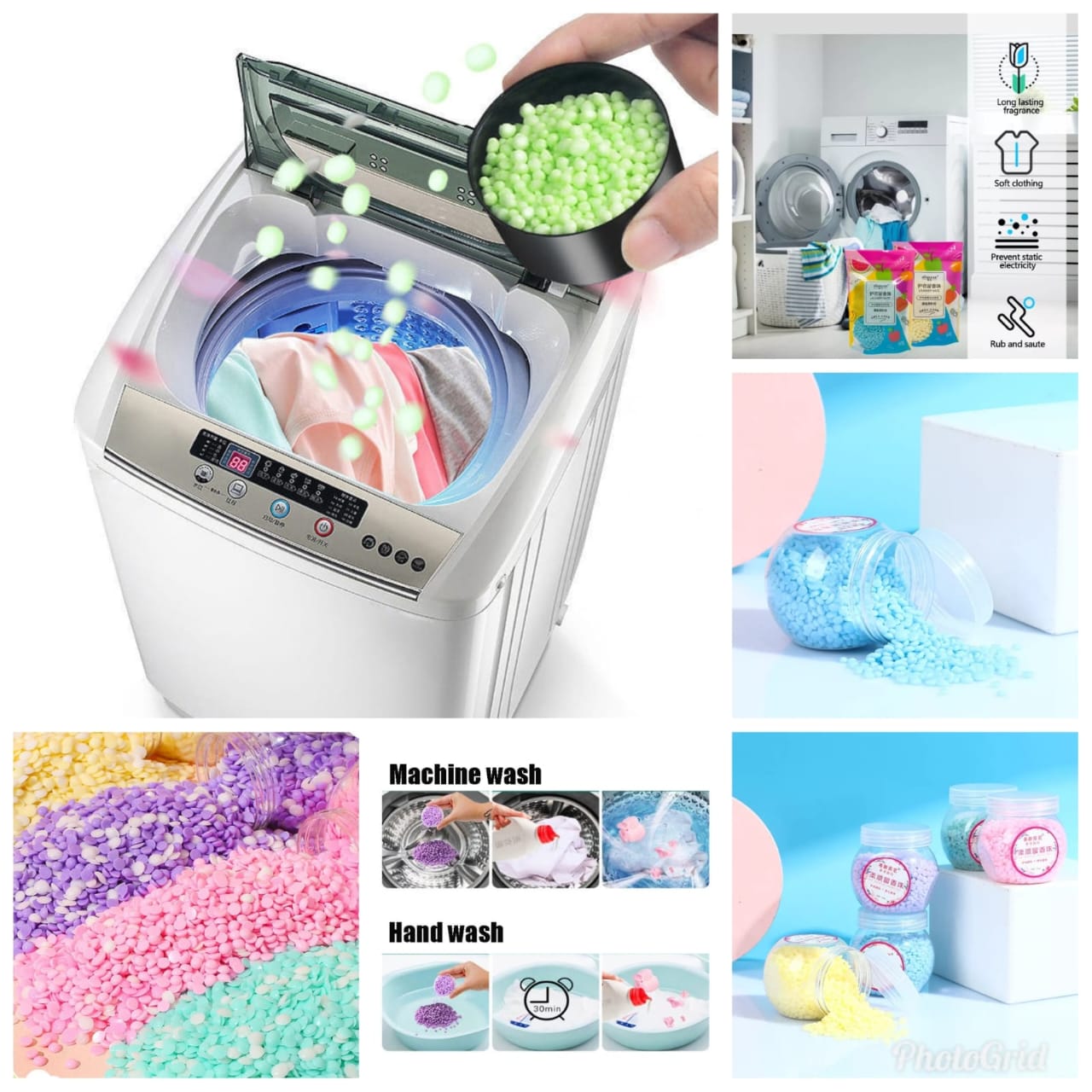 100 Grams Fragrance /Fabric Softener Beads. Laundry scent booster bring a fresh scent to clothes, making them smell more refreshing.specially designed for laundry care and fragrance enhancement.